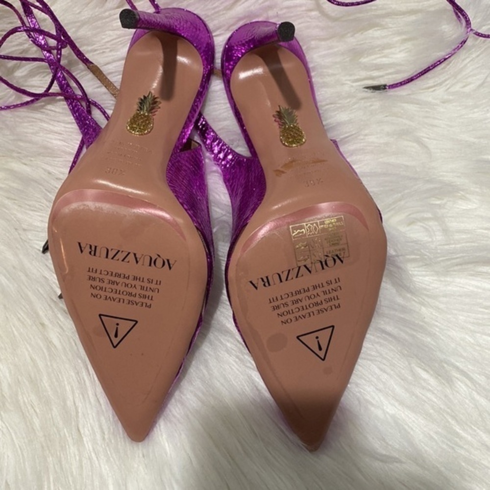 New Aquazzura Unfaithful ankle tie pump size 38.5EU - Picture 9 of 15